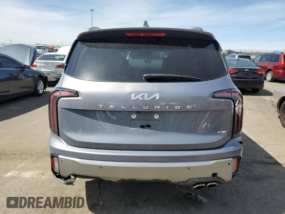 2023 Kia Telluride EX X-Line with VIN 5XYP3DGC0PG339164, listed as a Copart auction lot 50011535 with 40,154 mi miles and Salvage title. Bid and sale history available at DreamBid. Image 6.