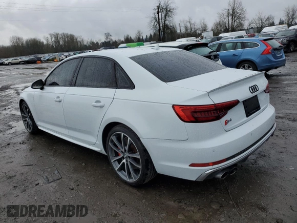 2018 Audi S4 Premium Plus with VIN WAUB4AF49JA002402, listed as a Copart auction lot 42456084 with 80,779 mi miles. Bid and sale history available at carsss.com. Image 2.