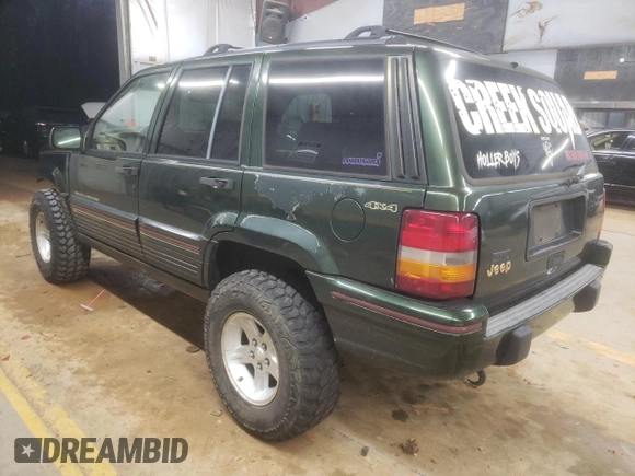 1995 Jeep Grand Cherokee Limited z VIN 1J4GZ78S7SC766726, wystawiony jako Copart lot #84909134 z przebiegiem 174 256 mil mil oraz Szkoda całkowita • Salvage title. Historia ofert i sprzedaży dostępna na DreamBid. Obrazek 2.