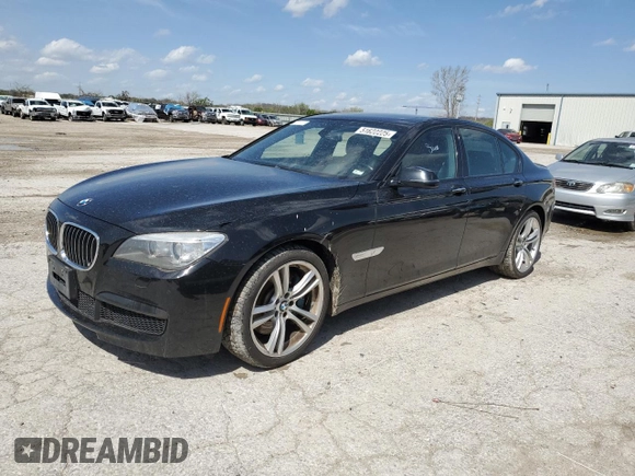 2013 BMW 7 Series 750i with VIN WBAYA8C58DC996493, listed as a Copart auction lot 51622225 with 155,519 mi miles and Clean Title. Bid and sale history available at DreamBid. Image 1.