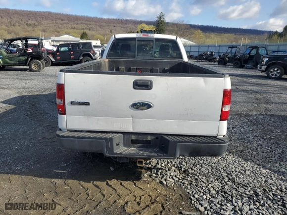2008 Ford F-150 XL with VIN 1FTRF12WX8KD35022, listed as a Copart auction lot 50843605 with 0 mi miles and Salvage Title. Bid and sale history available at carsss.com. Image 6.