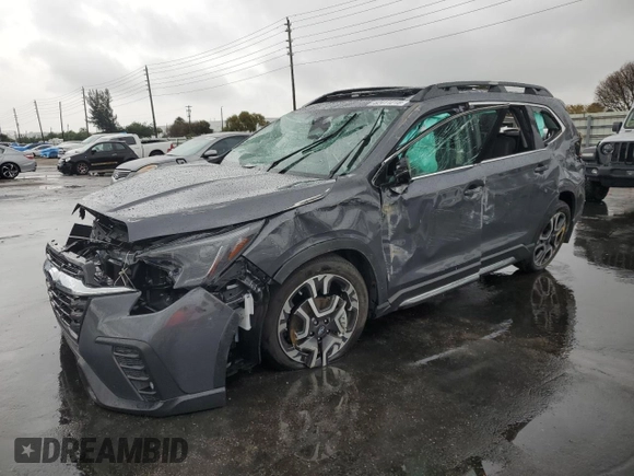 2024 Subaru Ascent Limited с VIN 4S4WMAUD8R3436460, выставлен на аукционе Copart как лот 52411215 с пробегом 11 650 миль миль и На запчасти • Non repairable. История ставок и продаж доступна на DreamBid. Изображение 1.