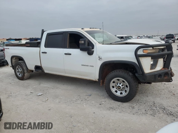 2020 Chevrolet Silverado 3500HD Work Truck with VIN 1GC4YSE71LF259223, listed as a Copart auction lot 81938794 with 0 mi miles and Salvage Title. Bid and sale history available at carsss.com. Image 4.