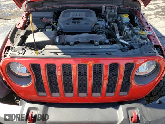 2019 Jeep Wrangler Unlimited Rubicon with VIN 1C4HJXFN7KW519171, listed as a Copart auction lot 56251325 with 69,094 mi miles and Salvage title. Bid and sale history available at DreamBid. Image 11.