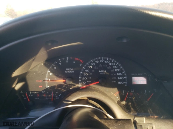 2002 Chevrolet Camaro Z28 with VIN 2G1FP22G722148992, listed as a Copart auction lot 86623824 with 86,909 mi miles and Salvage Title. Bid and sale history available at carsss.com. Image 9.