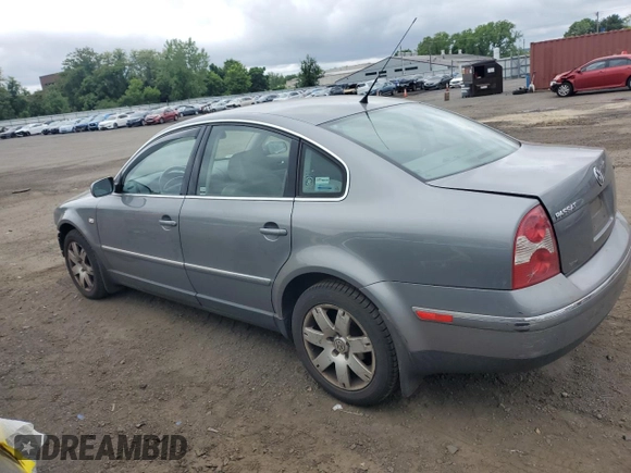 2003 Volkswagen Passat GLX z VIN WVWRH63B73P271889, wystawiony jako Copart lot #57166465 z przebiegiem 56 457 mil mil oraz Szkoda całkowita • Salvage title. Historia ofert i sprzedaży dostępna na DreamBid. Obrazek 2.
