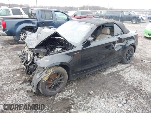 2011 BMW 1 Series 128i with VIN WBAUN1C5XBVH82457, listed as a IAAI auction lot 41173785 with Not provided miles and . Bid and sale history available at DreamBid. Image 2.