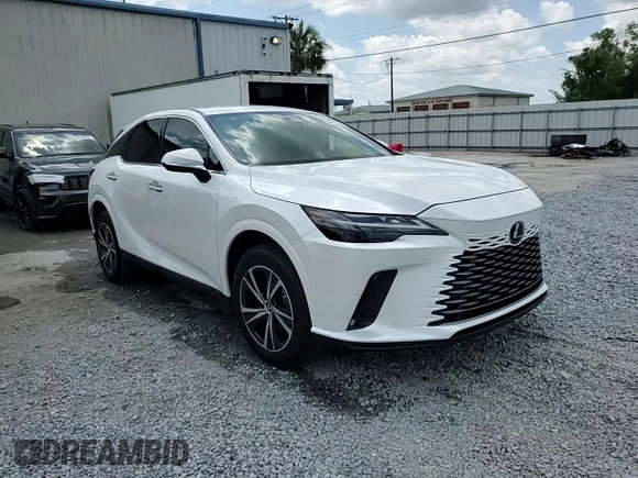 2025 Lexus RX 350 with VIN 2T2BAMBA3SC054318, listed as a Copart auction lot 58315235 with 5,452 mi miles and Salvage title. Bid and sale history available at DreamBid. Image 14.
