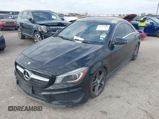 2015 Mercedes-Benz CLA 250 with VIN WDDSJ4EB5FN177720, listed as a IAAI auction lot 41797038 with 128,722 mi miles and . Bid and sale history available at DreamBid. Image 2.
