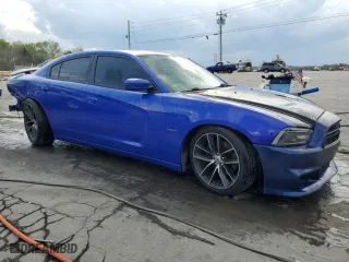 2013 Dodge Charger RT Plus with VIN 2C3CDXCT4DH683603, listed as a Copart auction lot 52602345 with 96,322 mi miles and Salvage Title. Bid and sale history available at carsss.com. Image 4.