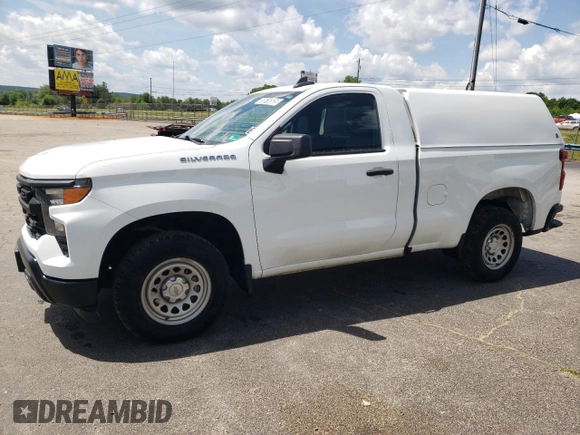 2023 Chevrolet Silverado 1500 Work Truck with VIN 3GCNAAEK1PG351461, listed as a Copart auction lot 55616505 with 149,071 mi miles and Clean Title. Bid and sale history available at DreamBid. Image 1.