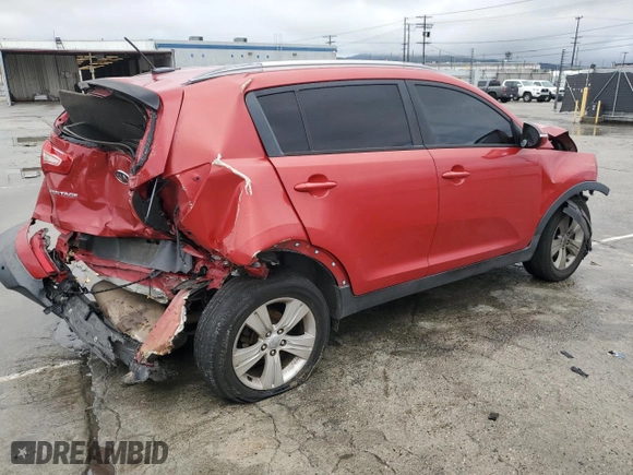 2012 Kia Sportage LX with VIN KNDPB3A22C7306283, listed as a Copart auction lot 43462124 with 166,886 mi miles and Salvage Title. Bid and sale history available at carsss.com. Image 3.