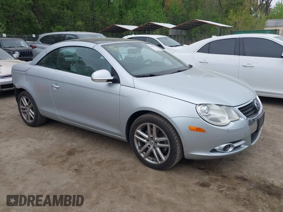 2008 Volkswagen Eos Lux with VIN WVWFA71F88V003763, listed as a IAAI auction lot 42075912 with 157,667 mi miles and . Bid and sale history available at DreamBid. Image 1.