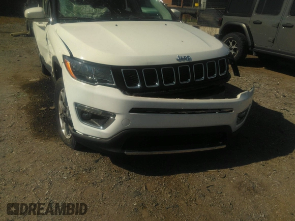 2020 Jeep Compass Limited with VIN 3C4NJDCB6LT234125, listed as a IAAI auction lot 40503327 with 35,535 mi miles and . Bid and sale history available at DreamBid. Image 19.