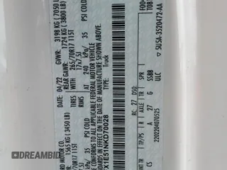 2022 Ford F-150 XL с VIN 1FTFX1E51NKD70028, выставлен на аукционе Copart как лот 46151695 с пробегом 140 068 миль миль и Списание • Salvage title. История ставок и продаж доступна на DreamBid. Изображение 13.