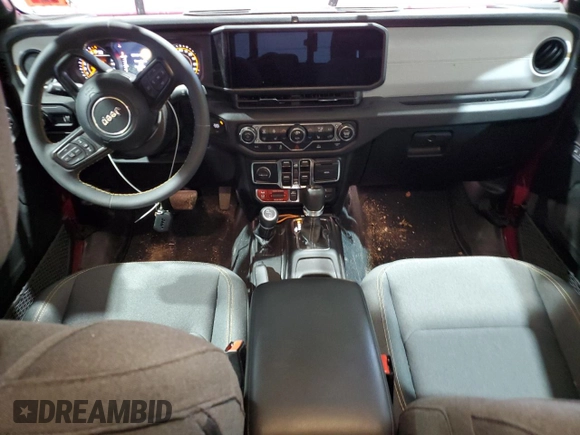 2024 Jeep Gladiator Sport S with VIN 1C6HJTAG9RL126938, listed as a Copart auction lot 54168665 with 6,975 mi miles and Salvage title. Bid and sale history available at DreamBid. Image 8.