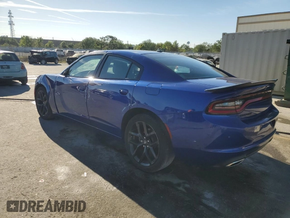 2022 Dodge Charger SXT with VIN 2C3CDXBGXNH189350, listed as a Copart auction lot 50158715 with 17,037 mi miles and Salvage Title. Bid and sale history available at DreamBid. Image 2.