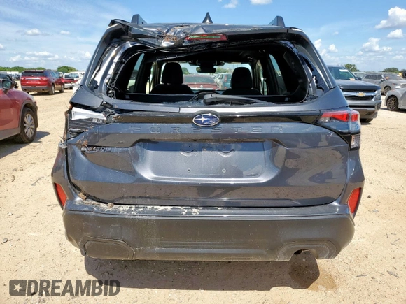 2025 Subaru Forester Premium with VIN JF2SLDDC3SH556529, listed as a Copart auction lot 65522405 with Not provided miles and Salvage title. Bid and sale history available at DreamBid. Image 6.