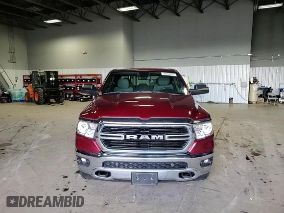 2019 Ram 1500 Big Horn/Lone Star with VIN 1C6SRFFT0KN586554, listed as a Copart auction lot 50652495 with 120,426 mi miles and Salvage Title. Bid and sale history available at carsss.com. Image 10.