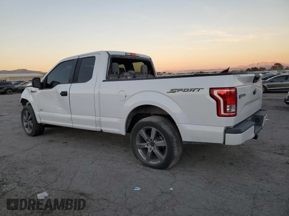 2016 Ford F-150 XL with VIN 1FTEX1CP2GKF05584, listed as a Copart auction lot 87457464 with 125,242 mi miles and Salvage Title. Bid and sale history available at carsss.com. Image 2.