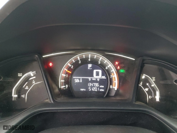 2016 Honda Civic Coupe LX-P with VIN 2HGFC4B00GH302854, listed as a Copart auction lot 45333505 with 134,796 mi miles and Salvage Title. Bid and sale history available at carsss.com. Image 9.