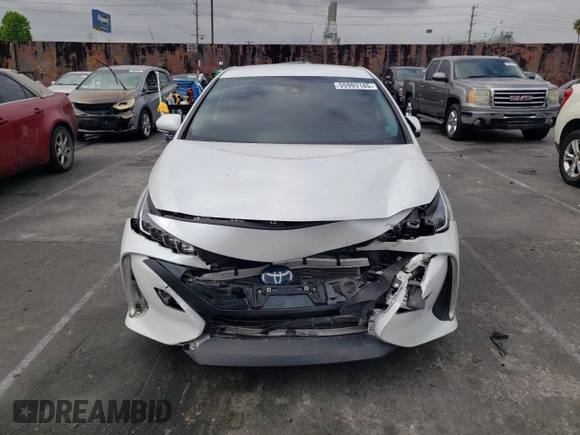 2021 Toyota Prius LE with VIN JTDKAMFP4M3192707, listed as a Copart auction lot 55993185 with 44,909 mi miles and Salvage Title. Bid and sale history available at DreamBid. Image 5.