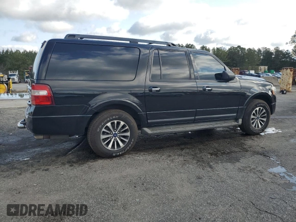 2015 Ford Expedition Max XLT with VIN 1FMJK1HT7FEF13627, listed as a Copart auction lot 51187075 with 215,325 mi miles and Salvage title. Bid and sale history available at DreamBid. Image 3.