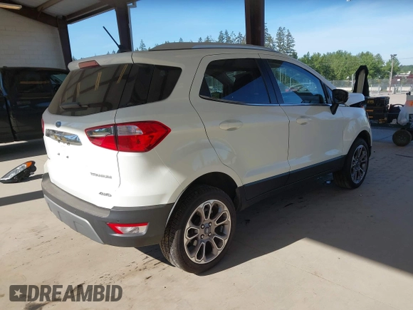 2021 Ford EcoSport Titanium z VIN MAJ6S3KL8MC402081, wystawiony jako IAAI lot #42203667 z przebiegiem 63 159 mil mil oraz . Historia ofert i sprzedaży dostępna na DreamBid. Obrazek 4.