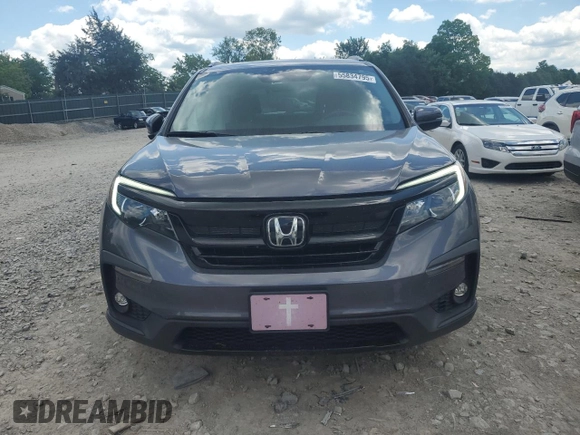 2021 Honda Pilot Special Edition with VIN 5FNYF6H29MB100339, listed as a Copart auction lot 55834795 with 45,113 mi miles and Salvage title. Bid and sale history available at DreamBid. Image 5.