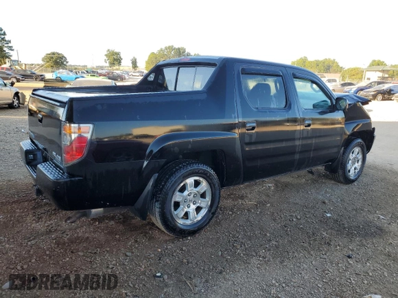 2008 Honda Ridgeline RTS with VIN 2HJYK16498H531231, listed as a Copart auction lot 75092454 with 121,248 mi miles and Salvage Title. Bid and sale history available at carsss.com. Image 3.