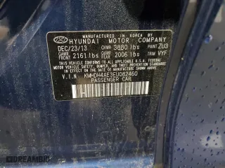 2014 Hyundai Elantra SE with VIN KMHDH4AE3EU082460, listed as a Copart auction lot 52711375 with 178,708 mi miles and Salvage Title. Bid and sale history available at carsss.com. Image 12.