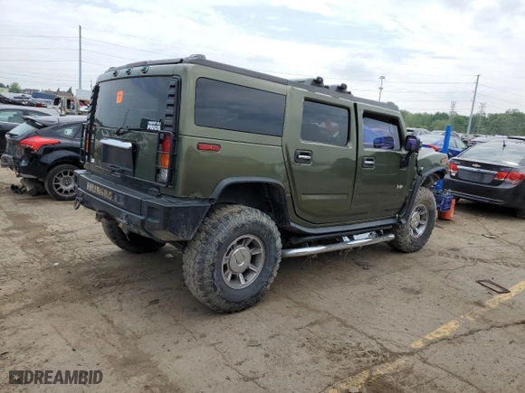 2003 Hummer H2 with VIN 5GRGN23U93H122807, listed as a Copart auction lot 54326474 with 161,945 mi miles and Salvage Title. Bid and sale history available at carsss.com. Image 3.