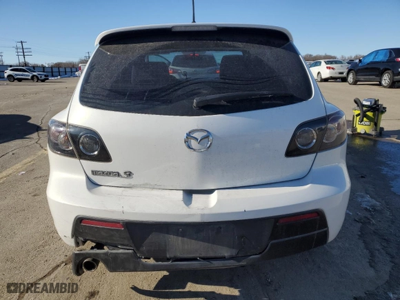2008 Mazda Mazda3 s Sport with VIN JM1BK343X81147831, listed as a Copart auction lot 44816355 with 207,911 mi miles and Salvage Title. Bid and sale history available at carsss.com. Image 6.