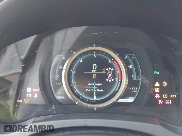 2018 Lexus IS 300 with VIN JTHBA1D24J5071521, listed as a IAAI auction lot 42008745 with 114,743 mi miles and . Bid and sale history available at DreamBid. Image 7.