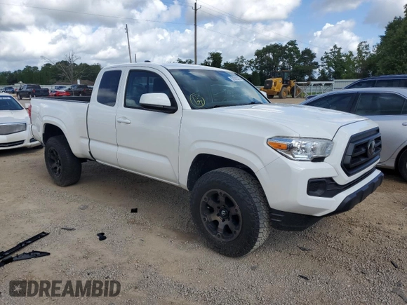 2021 Toyota Tacoma SR with VIN 3TYRX5GN2MT032229, listed as a Copart auction lot 59392875 with 28,281 mi miles and Salvage title. Bid and sale history available at DreamBid. Image 4.