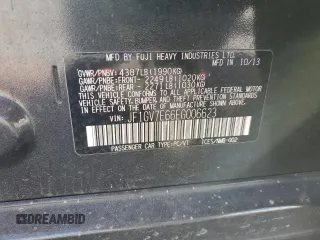 2014 Subaru Impreza Sedan WRX WRX with VIN JF1GV7E66EG006623, listed as a Copart auction lot 82583494 with 37,952 mi miles and Salvage Title. Bid and sale history available at carsss.com. Image 12.
