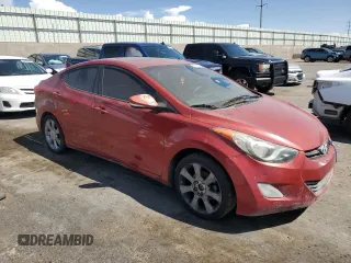 2013 Hyundai Elantra GLS with VIN KMHDH4AE8DU507475, listed as a Copart auction lot 58737755 with 184,629 mi miles and Clean title. Bid and sale history available at DreamBid. Image 4.