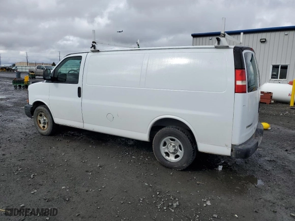 2008 Chevrolet Express Cargo Van with VIN 1GCFG15X381122844, listed as a Copart auction lot 48743495 with 215,815 mi miles and Clean Title. Bid and sale history available at carsss.com. Image 2.
