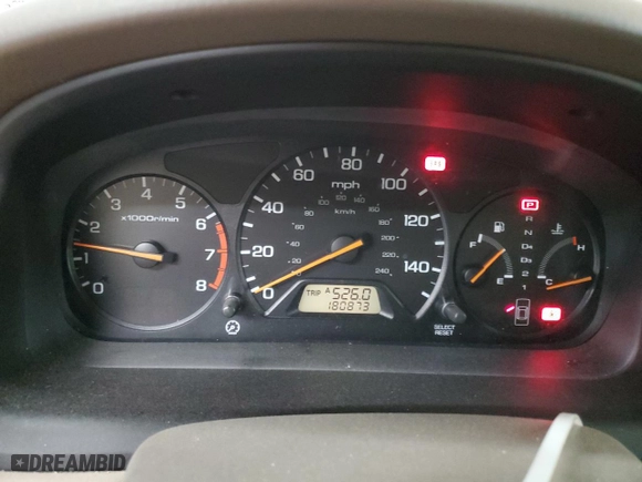 2002 Honda Accord Sdn EX with VIN 1HGCG56642A089460, listed as a Copart auction lot 48589455 with 180,873 mi miles and Salvage Title. Bid and sale history available at carsss.com. Image 9.