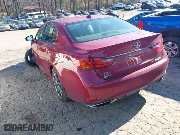 2015 Lexus GS 350 with VIN JTHCE1BL4FA009653, listed as a IAAI auction lot 41227701 with 65,521 mi miles and . Bid and sale history available at carsss.com. Image 3.
