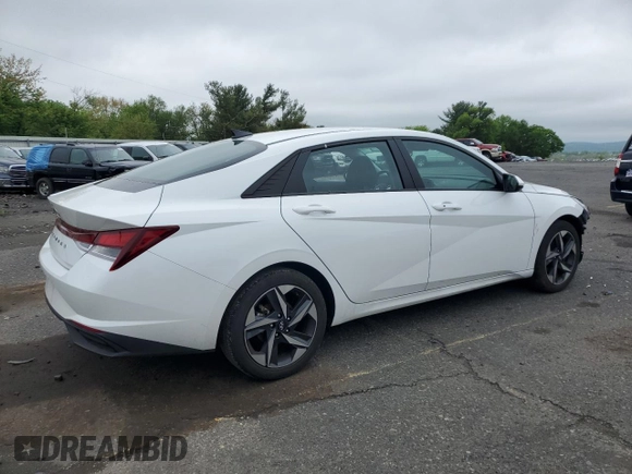 2023 Hyundai Elantra SEL z VIN 5NPLS4AG9PH109564, wystawiony jako Copart lot #55471245 z przebiegiem 16 087 mil mil oraz Szkody całkowita. Historia ofert i sprzedaży dostępna na DreamBid. Obrazek 3.