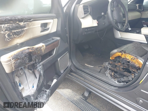 2022 Toyota Tundra Capstone Hybrid with VIN 5TFVC5DB4NX011801, listed as a IAAI auction lot 40218851 with 43,736 mi miles and . Bid and sale history available at DreamBid. Image 6.