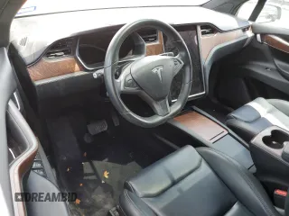 2020 Tesla Model X Long Range with VIN 5YJXCDE20LF303678, listed as a Copart auction lot 53026705 with Not Provided miles and Salvage Title. Bid and sale history available at carsss.com. Image 8.