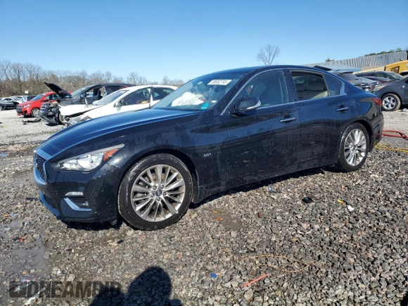2019 Infiniti Q50 3.0t LUXE with VIN JN1EV7AP3KM516525, listed as a Copart auction lot 88032745 with 68,204 mi miles and Non Repairable. Bid and sale history available at carsss.com. Image 1.