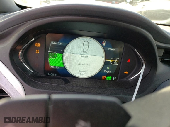 2018 Chevrolet Bolt EV LT with VIN 1G1FW6S03J4111895, listed as a Copart auction lot 41460533 with 53,688 mi miles. Bid and sale history available at carsss.com. Image 9.