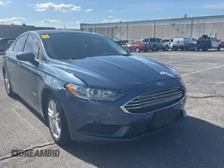 2018 Ford Fusion Hybrid SE with VIN 3FA6P0LU7JR261105, listed as a Copart auction lot 55692065 with 122,782 mi miles and Clean Title. Bid and sale history available at carsss.com. Image 1.