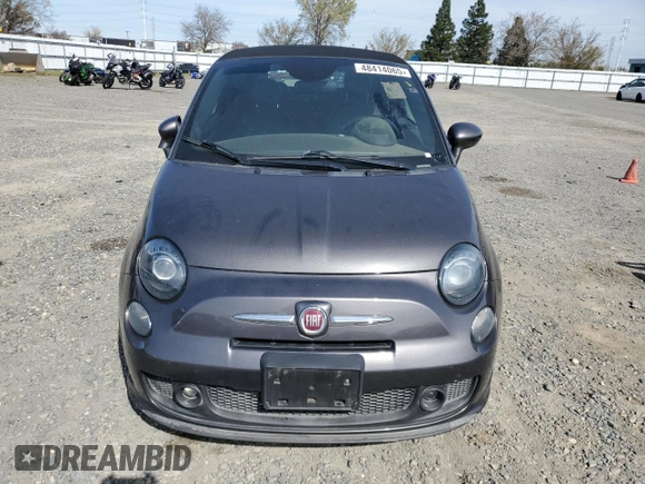 2014 FIAT 500 Abarth with VIN 3C3CFFJH3ET243822, listed as a Copart auction lot 48414065 with 49,652 mi miles and Clean Title. Bid and sale history available at carsss.com. Image 5.