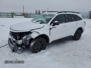 2023 Kia Sorento X-Line S with VIN 5XYRLDLC6PG179175, listed as a Copart auction lot 43587425 with 28,321 mi miles and Salvage Title. Bid and sale history available at carsss.com. Image 1.