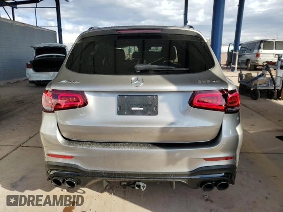 2021 Mercedes-Benz GLC with VIN W1N0G6EB9MF991834, listed as a Copart auction lot 76403474 with 22,676 mi miles and Salvage Title. Bid and sale history available at carsss.com. Image 6.