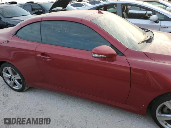 2012 Lexus IS 250 C with VIN JTHFF2C28C2523081, listed as a Copart auction lot 75138684 with Not provided miles and Salvage title. Bid and sale history available at DreamBid. Image 10.